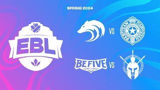 EBL 2024  Lupus vs Partizan  BeFive vs SPIKE  SPRING 2024 [upl. by Ahsimac41]