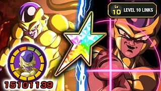 100 NEW 9TH ANNIVERSARY INT GOLDEN FRIEZA LEVEL 10 LINKS SHOWCASE Dragon Ball Z Dokkan Battle [upl. by Ades643]