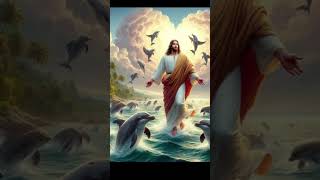 Jesus and the fish in the sea jesus ilovejesus fé amen [upl. by Alin499]