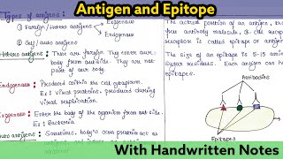 Antigen and epitope  Differences  Immunology Lecture 19 [upl. by Merrell]