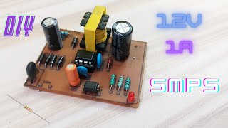 DIY MINI 12V 1AMP SMPS WITH AP8022 IC [upl. by Nyltyak987]