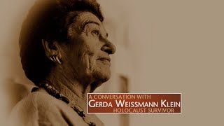 A Conversation with Gerda Weissmann Klein [upl. by Mackey]