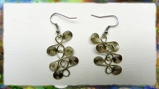 How To Make Beautiful Earrings Based On The Spiral and Figure 8 by Ross Barbera [upl. by Eseerehs]