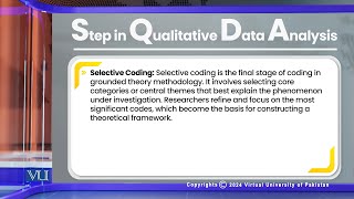 Qualitative Data Step in Qualitative Data Analysis  Research Method in Education  EDU407Topic183 [upl. by Oberg194]