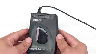 Sony Walkman AMFM Cassette WMFX21 Portable Cassette Player [upl. by Haggi700]