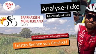 Sprintanalyse Jedermannrennen und die Finanzierung von Radrennen AnalyseEcke Münsterland Giro [upl. by Witkin]