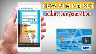 Canara bank new atm pin generation online  how to set canara bank atm pin 2021 [upl. by Cyn]