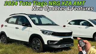 2024 Tata Tiago NRG XZA AMT Full Detailed Review ♥️ Features amp Price New Tata Logo Tiago [upl. by Lecirg]