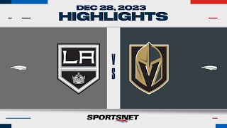 NHL Highlights  Kings vs Golden Knights  December 28 2023 [upl. by Tacklind]