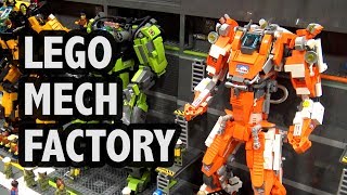 LEGO City Mech Division Headquarters  Bricks Cascade 2018 [upl. by Rossie]