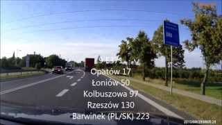 17 DK 9  Ostrowiec Świętokrzyski  Opatów  VIII 2013 [upl. by Airekahs21]