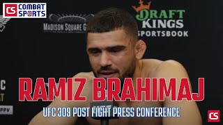 Ramiz Brahimaj KO Over Gall quotBiggest Moment of Lifequot  UFC 309 PostFight Press Conference [upl. by Ssew]