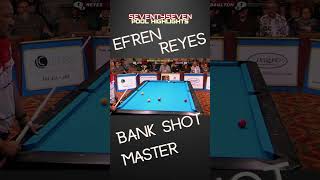 EFREN REYES IMPOSSIBLE BANK SHOTS [upl. by Sorilda]