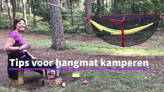 Tips voor hangmat kamperen [upl. by Thorman]