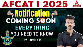 AFCAT 1 2025 Notification  All About AFCAT 2025 Exams  By Harsh Sir [upl. by Navar]