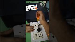 Why inverter Overload😡😡700VA inverter 75Ah battery install amp wiring board repair [upl. by Lahpos]