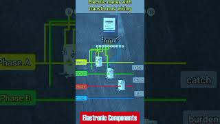 Electric meter with transformer wiring shots [upl. by Rahr181]