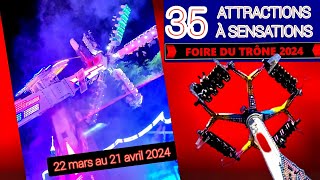 Les 35 Attractions de la Foire du Trône 2024 [upl. by Davon]