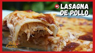 COMO HACER LASAÑA de POLLO en SALSA ROJA 🍗 [upl. by Ire]