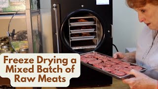 Freeze Drying a Mixed Batch of Raw Meats [upl. by Derina716]