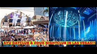 Checking out AYU DAYCLUB amp ZOUK NIGHTCLUB at Resorts World in Las Vegas [upl. by Serrell]