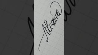 ☆Alexus☆ calligraphy handwriting lettering writing signature art [upl. by Atsillak743]