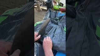 How to remove the skeg from an Intex Challenger K1 inflatable kayak nonhairy arms version [upl. by Cosmo]