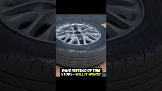 Does gluing sand to tires improve traction on ice [upl. by Ahsuas]