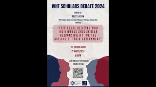 WHT Annual Debate 2024 [upl. by Nivrae]