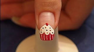 Cupcake as fingernail design with nail lacquers [upl. by Wall324]