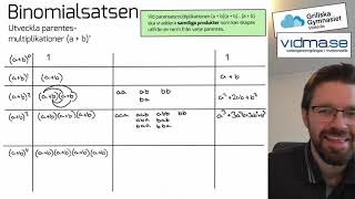 Matematik 5 BINOMIALSATSEN Pascals triangel Pascals formel och exempeluppgifter Korrigerad ver [upl. by Kramal]