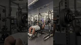 Bench press 350 x 1 powerlifting powerliftingmotivation fitnessmotivation explore fyp [upl. by Gnaig]