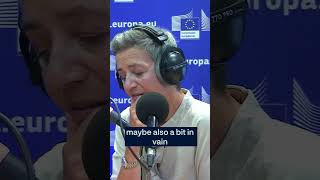 Is leading against big companies lonely Vestager answers in podcast with Nicolai Tangen [upl. by Yengac]