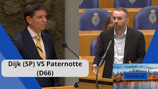 Dijk SP VS Paternotte D66 quotHet massale BLOEDVERGIET van wapens lost een oorlog NIET opquot [upl. by Arries]