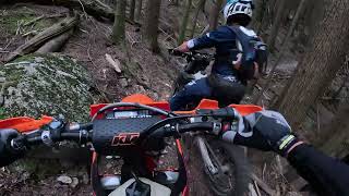 Hardest trails at McNutt  Trifecta of Evil  With DNFenduro [upl. by Sholes]