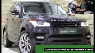 Should you buy a 44 SDV8 Range Rover Sport L494 2014 Autobiography Model Test Drive amp Review [upl. by Kruse693]