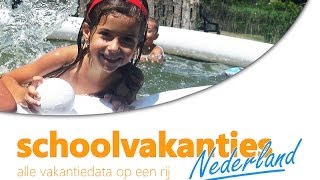 Schoolvakanties 2016  Schoolvakanties Nederland [upl. by Heyward]