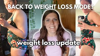 BIG WEIGHT LOSS JOURNEY UPDATE  Back to Weight Loss Mode [upl. by Auqenehs]