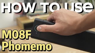 Phomemo M08F How To Use M08F Portable Thermal Printer Tutorial  Setup Instruction ManualLetterampA4 [upl. by Rustice]