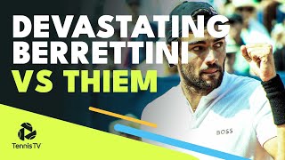 Matteo Berrettini DEVASTATING Performance vs Dominic Thiem  Gstaad 2022 Highlights [upl. by Anirahc]