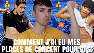 COMMENT JAI EU MES PLACES DE CONCERT POUR BTS [upl. by Buroker382]