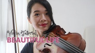 Violin Tutorial Abominable  quotBeautiful Lifequot [upl. by Lebazej643]