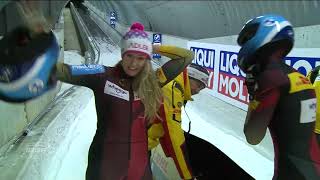 Innsbruck worldcup 7 highlights women bobsleigh [upl. by Aneg]