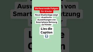 Drastische Folgen der Smartphone Nutzung für Kinder shorts kinderschutz eltern aufklärung [upl. by Lrem]