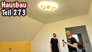 Hausbau Teil 273 Lampen OG ElektroM [upl. by Ylicic24]