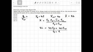 Statistika Matematika Persiapan Ujian Mandiri PTN [upl. by Namwen]