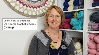 Learn how to decrease double crochet stitches with Woolly Chic [upl. by Coffey]