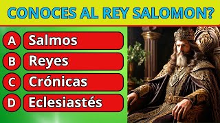 16 PREGUNTAS SOBRE EL REY SALOMON LO CONOCES Reto Biblico Divertido [upl. by Ijuy]