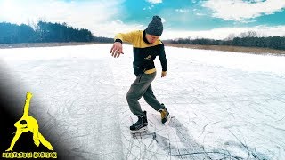 Ice Freestyle Tricks Double Grapevine Infinity 8 Triangle Spin [upl. by Anohs]