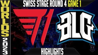 T1 vs BLG Highlights Game 1  S13 Worlds 2023 Swiss Stage Day 8 Round 4  T1 vs Bilibili Gaming G1 [upl. by Brigitta997]